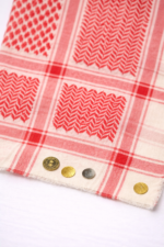 ⁦شال بصراوي أحمر⁩ - الصورة ⁦3⁩