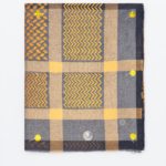 شال بصراوي كحلي ذهبي